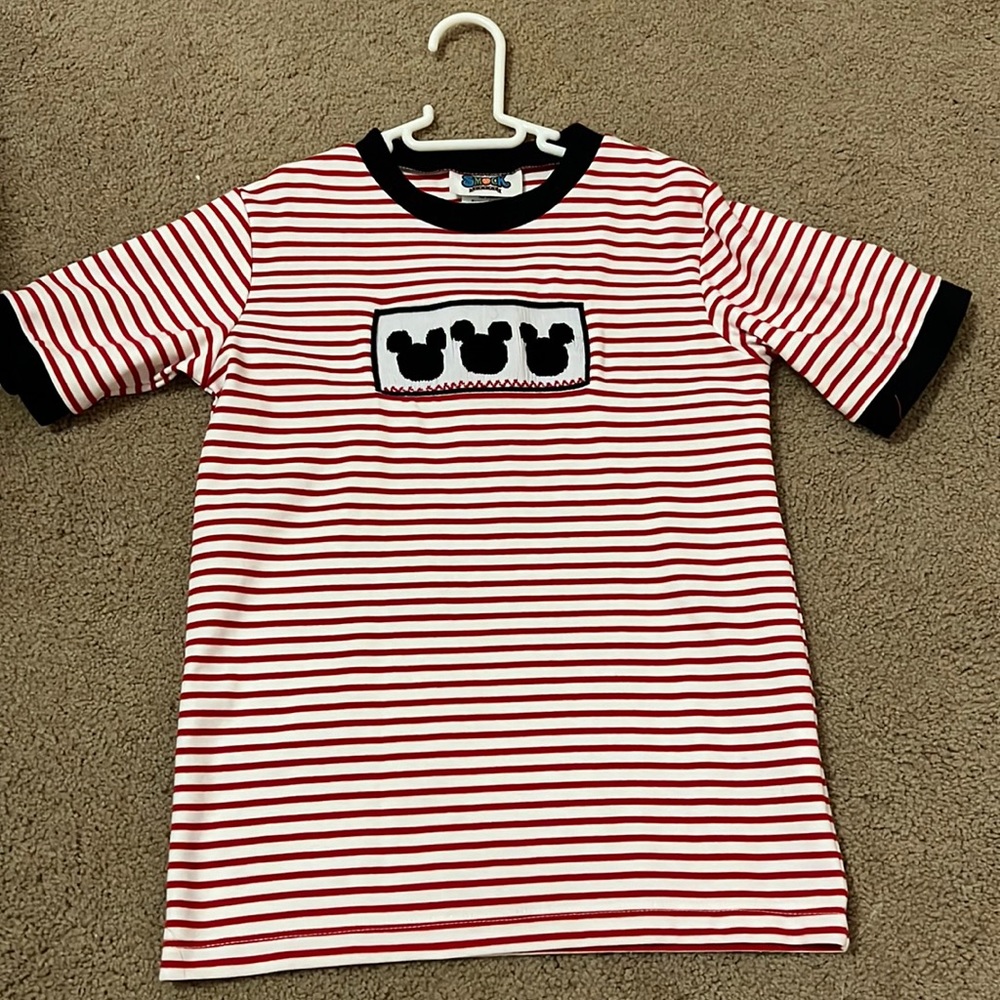 Boys smocked Disney shirt